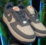 Дамски Маратонки Nike Air Force 1 сиво с оранжево, снимка 1