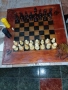 Шах-табла48/48 с фигури,,Стаунтон" и пулове-рисувана, снимка 4