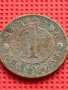  1 skilling rigsmont 1856 Кралство Дания Фредерик VII Стара рядка монета за КОЛЕКЦИОНЕРИ 41197, снимка 5