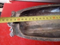 Посребрена купа,плато,панер арт деко, снимка 3