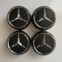 Капачки за джанти за Mercedes AMG Черни Сиви Червени Матирани (A0004000900), 75mm, снимка 2