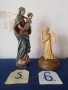 Стари статуетки, фигури с ангели-херувими, настолна лампа и мадони. , снимка 16