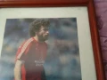 Paul Breitner Germany Bayern Munich фотос в рамка със стъкло отлична 34х21см, снимка 3