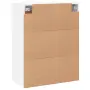vidaXL Стенен шкаф бял 69,5x34x90 см инженерно дърво, снимка 9