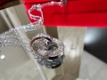 CARTIER Love White Gold Paved Diamonds Chain Дамскo Колие, снимка 10