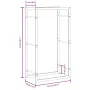 vidaXL Стойка за дърва за огрев, черен мат, 50x28x94 см, стомана, снимка 10