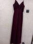 Дълга Бална рокля цвят бордо размер S