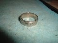 СТАРА СРЕБРИСТА ХАЛКА СТОМАНА РЪЧНО ГРАВИРАНА РЕТРО ОРНАМЕНТИРАН ПРЪСТЕН 25879, снимка 5
