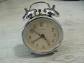 № 7826 стар часовник - Ruhla   - механичен  - настолен  - будилник / с две камбанки /  - работещ / п, снимка 5