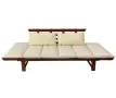 Диван Muhler Meranti с матрак и възглавница BEIGE, снимка 4