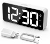 LED Цифров будилник с адаптер,регулируема сила на звука, голям екран с 2 аларми,, снимка 1