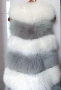 Пухкав елек с естествен косъм от сребърна лисица, снимка 8