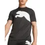 Мъжка тениска PUMA Train All Day Big Cat Training Tee Black, снимка 3