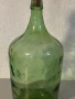 Стъклен зелен дамаджан, снимка 2