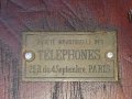 100 годишен френски стенен дървен телефон .  РЯДЪК, снимка 8