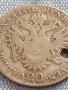 Сребърна монета 20 кройцера 1831г. Франц първи Виена Австрийска империя 12231, снимка 8