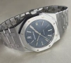 Януари промоция! Мъжки луксозен механичен часовник Audemars Piguet Royal Oak Blue Dial 41 mm, снимка 3