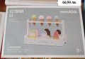 Дървен комплект за сладолед с поставка, снимка 1 - Играчки за стая - 39277168