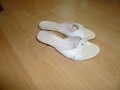 37н Бели летни чехли от естествена кожа, снимка 6