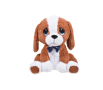  Плюшено куче, кафяво с папийонка, 50 см, снимка 1 - Плюшени играчки - 44552412