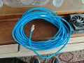 15 метра S/FTP 23AWG Cat. 7 Ethernet ПАЧ кабел 100 Gbit/s, СИН patch, снимка 1
