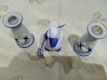 порцеланов прекрасен сет свещници с фигура на пате , снимка 5