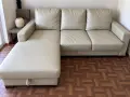 🛋️ Малък кожен ъглов диван – много удобен – 120 €, снимка 1