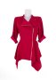 Асиметрично дамско сако в червено You Too - XL, снимка 2