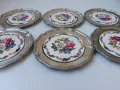 6 бр. калаени чинийки с порцеланови плочки, снимка 2