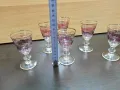 ретро стъклени чаши цветни , снимка 3