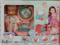 Детска играчка Кукла с гърне -  Бебешки комплект със звуци сватлини и водна функция, снимка 3