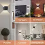 Комплект 4 външни LED стенни лампи YICALE 12W, IP65, 3000K, снимка 7