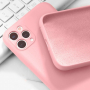 Силиконов калъф гръб кейс Silicone Soft Cover - iPhone 11 (6.1), Розов, снимка 2