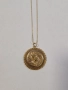 Златен синджир с висулка с египедски орнамент 14к. 6.43гр , снимка 1
