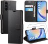 ivencase калъф за Samsung Galaxy A34 5G и 2 протектора от закалено стъкло, (черен), снимка 1 - Калъфи, кейсове - 42283355