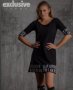 Черна рокля Exclusive, снимка 1 - Рокли - 42514334