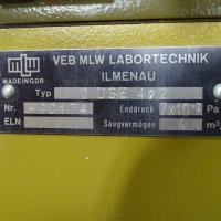 Вакуум помпа MLW 2DSE 4/2 , снимка 5 - Резервни части за машини - 31014880