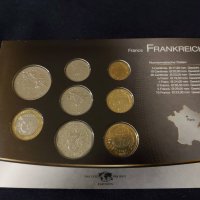 Комплектен сет - Франция - 8 монети от 5 сантима до 5 франка, снимка 2 - Нумизматика и бонистика - 37408468