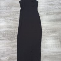 Дълга черна рокля по тялото, снимка 1 - Рокли - 40000466