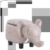 Детска табуретка с ракла - сив слон, снимка 1 - Столове - 33721909