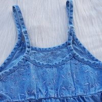 Детска дънкова рокля - 2 години , снимка 3 - Детски рокли и поли - 33850828