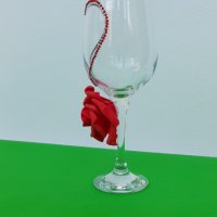 Декорирана чаша със сърце и роза, снимка 7 - Декорация за дома - 37415644