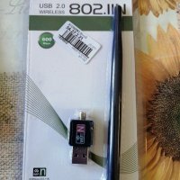 USB Wi-Fi карта, снимка 2 - Мрежови адаптери - 31507379