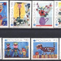 Чисти марки Детски рисунки 1971 от Полша, снимка 1 - Филателия - 35136949