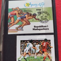 Блок пощенски марки серия Спорт, Футбол 1994/92г. Перфектни за колекция - 22613, снимка 1 - Филателия - 36651412