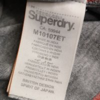 Superdry мъжка маркова тениска, М , сива, снимка 6 - Тениски - 36887460