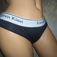 Calvin Klein S-M-Памучни черни бикини , снимка 7 - Бельо - 42787962