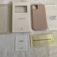 JASBON кейс и скрийн протектор за iPhone 11 Pro Max -Sand Pink, снимка 1 - Калъфи, кейсове - 31790635