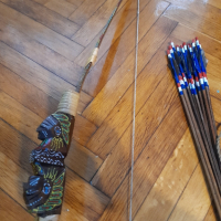 Индиански лък с колчан стрели, снимка 3 - Лъкове и арбалети - 44533321