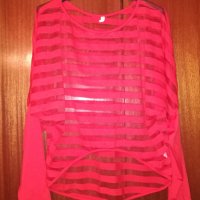 Красива червена блуза, снимка 4 - Блузи с дълъг ръкав и пуловери - 44468518